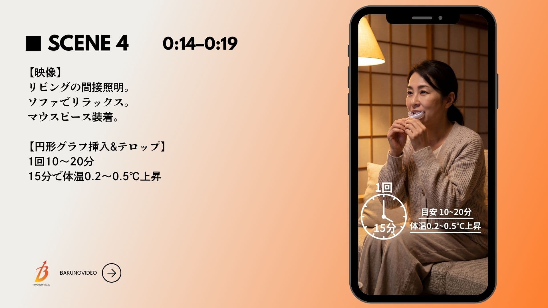 絵コンテの例 1